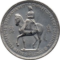 5 Shillings - Elizabeth II Coronation