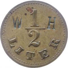 1/2 Liter Countermarked `WH`