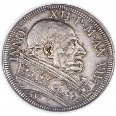1/2 Piastra - Innocent XII FACTVS EST IN PACE LOCVS EIVS