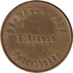 Car Wash Token - SB-Wasch-Park E.Krause Petershagen