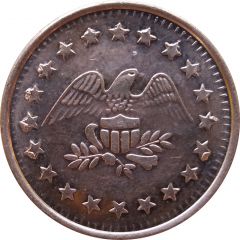 Token - No Cash Value Eagle looking right, 22 mm, Copper