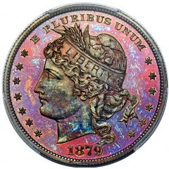 1 Dollar `1879 Goloid Metric Dollar` Pattern, Copper