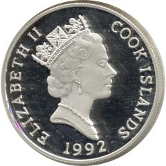 5 Dollars - Elizabeth II Discovery of America