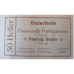 50 Heller Pottenbrunn