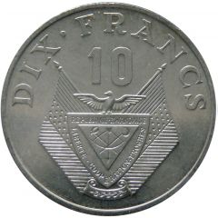 10 Francs Small type