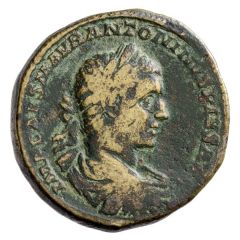 Sestertius - Elagabalus PONTIF MAX TR P II COS II P P S C, Roma and Victory