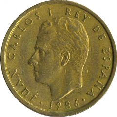 100 Pesetas - Juan Carlos I value as `CIEN`