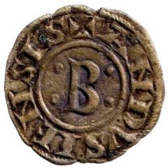 Denier with anchored cross - Bernard II