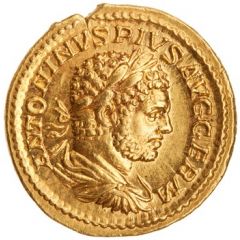 Aureus - Caracalla P M TR P XVII IMP III COS IIII P P, Victory