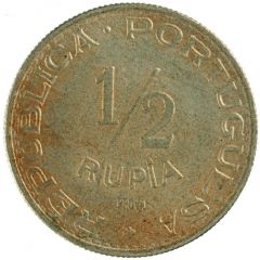 1/2 Rupia - Republic Pattern, Lisboa mint