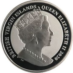 5 Dollars - Elizabeth II Mayflower, 5oz Reverse Frosted Silver Bullion