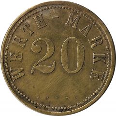 20 Pfennig Werth-Marke