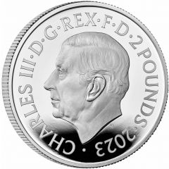 2 Pounds - Charles III Charles I, Silver Proof