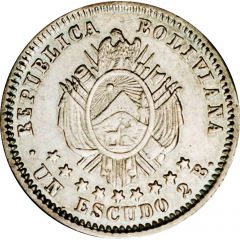 1 Escudo Silver Pattern