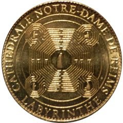 Arthus Bertrand - Cathédrales et sanctuaires de France Cathedrale de Reims - Labyrinthe