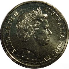 1 Dollar - Elizabeth II 4th Portrait - The Great Air Race - Globe