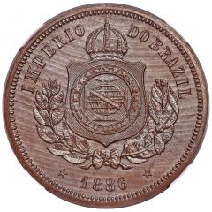 200 Réis - Pedro II Wood Pattern