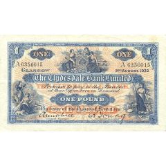 1 Pound Clydesdale Bank