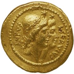Aureus Servia: Lucius Servius Rufus, L·SERVIVS RVFVS / TVSCVL