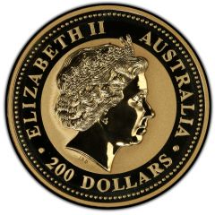 200 Dollars - Elizabeth II 4th Portrait - Year of the Dog - Gold Bullion Coin