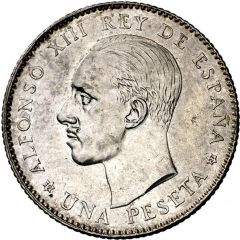 1 Peseta - Alfonso XIII