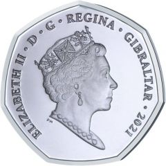 50 Pence - Elizabeth II Summer Olympic Games - Cycling, Silver