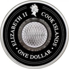 1 Dollar - Elizabeth II Aquarius Gemstone