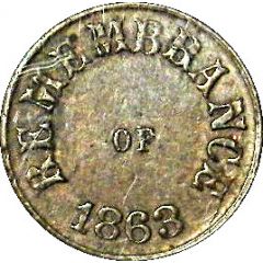 Civil War Token - Remembrance of 1863