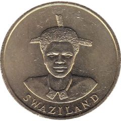 1 Lilangeni - Mswati III 1st portrait