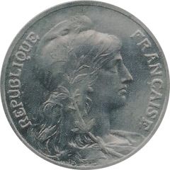 10 centimes Daniel-Dupuis Essai en aluminium