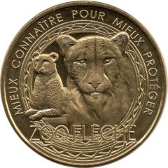 Jeton touristique - Monnaie de Paris - Zoo de la Flèche - Guépard