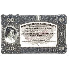 20 Francs 3rd series, reserve banknote