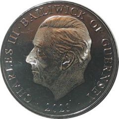 10 Pence - Charles III Smooth Snake, colourised