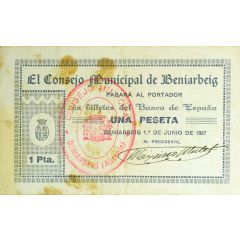 1 Peseta Beniarbeig