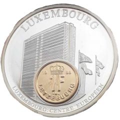 Medal - European Currency Luxembourg - 1 Franc