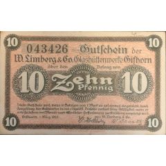 10 Pfennig W. Limberg & Co.