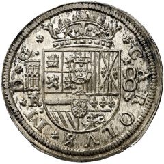 8 Reales - Carlos II milled