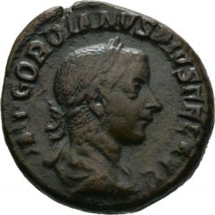 As - Gordian III PONTIFEX MAX TR P IIII COS II P P