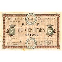 50 Centimes - Chambres de Commerce Macon 71), Bourg (01