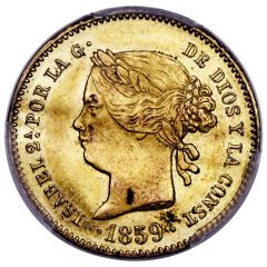 2 Pesos - Isabella II Obverse Trial