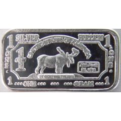 1 Gram Silver CMC Mint - Moose