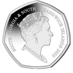 50 Pence - Elizabeth II HMS Resolution, Silver