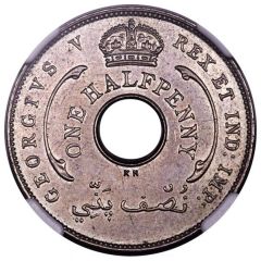 ½ Penny - George V Obverse Trial