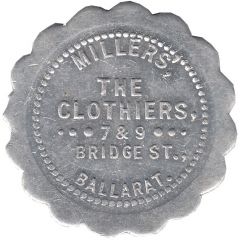 Token - Discount Check Millers` The Clothiers