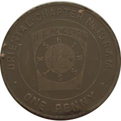 1 Penny - Oriental Chapter No. 19 Seattle Washington