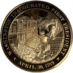 Medal - History of the United States Washington Inaugurated First President