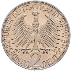 2 Deutsche Mark Max Planck - Pattern