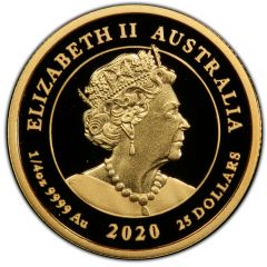 25 Dollars - Elizabeth II 6th Portrait - 75 Years End of WWII - Gold Proof