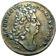 Jeton - Louis XIV - Ordinaire des guerres - `Propriis Invictus In Armis`
