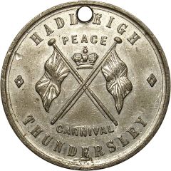 Medal Hadley & Thundersley Tribute; white metal